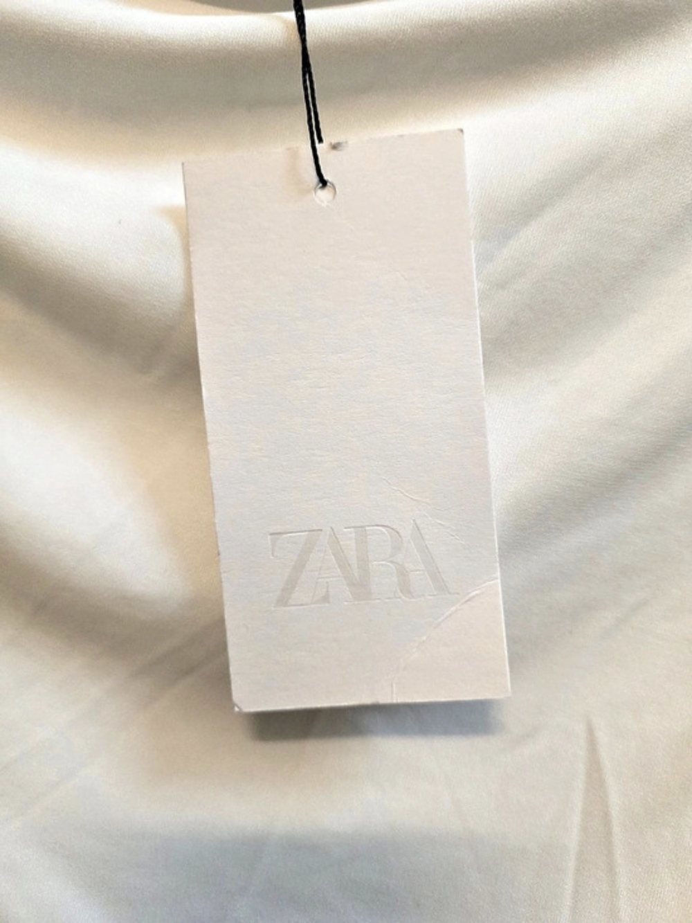 Zara Draped Midi Dress Ruched Maxi Dress in White Size XS NWT